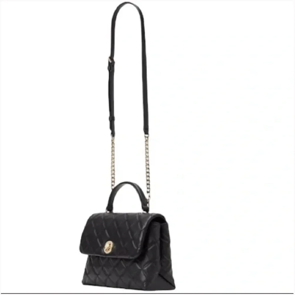 POSH LIVE GIVEAWAY Quilted Black Kate Spade Chic Bag - Picture 4 of 5